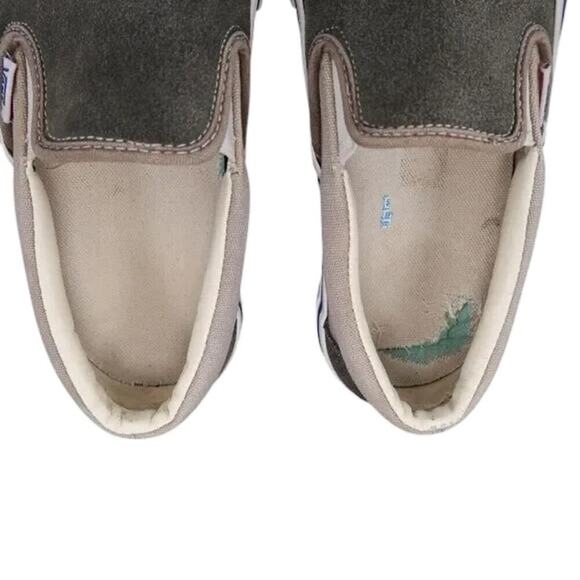Vans Shoes Mens 7 Sneaker OG Slip On 59 Suede Canvas Skate Casual Ultracush Gray - Picture 12 of 14